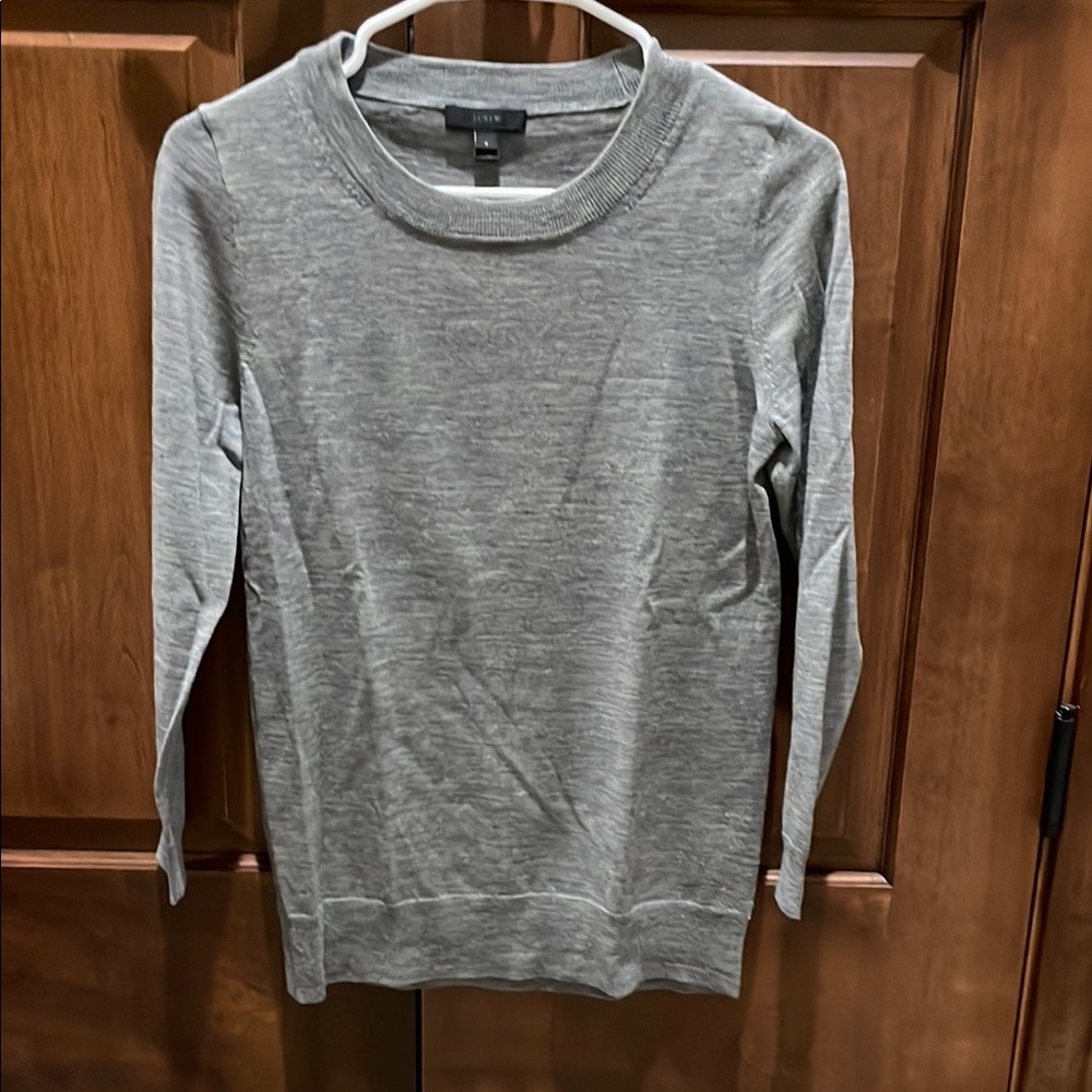 J. Crew Gray Long Sleeve Sweater